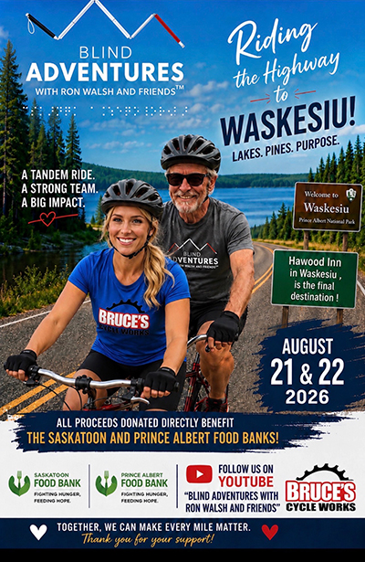 Ron Walsh Riding to Waskesiu