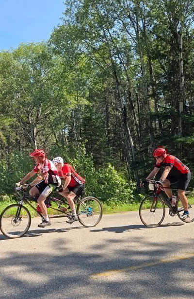 Riding in the forest